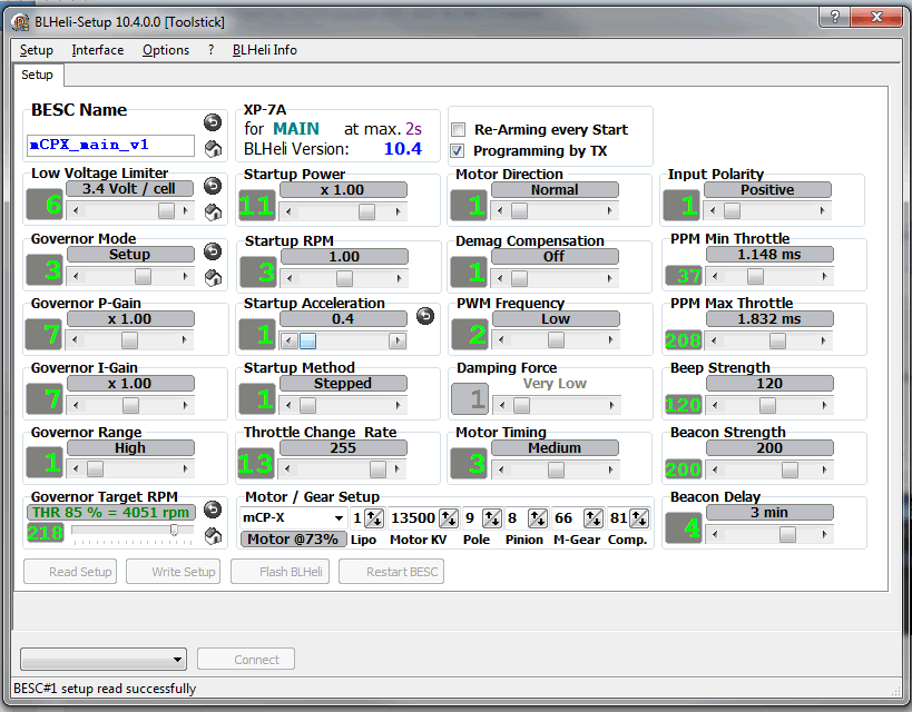 BLHeli Setup software for windows